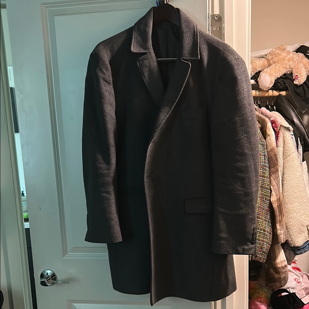 Classic Dark Gray Overcoat